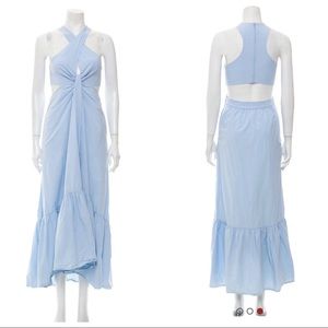 A.L.C Lansbury cotton maxi dress 0 Euc baby blue